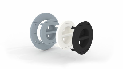 Fixol Deckel für Abschlusshalsband - 12er Pack - grau oder weiß oder schwarz