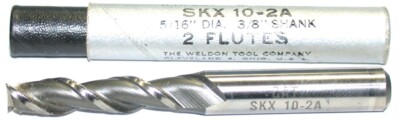 Weldon Ski-Kut SKX 10-2A 5/16'' diameter 3/8'' Shank 2 Flute HSS End Mill