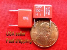 12 pc  -  .22uf 100v  0.22uf, 220nf  WIMA film radial capacitors rd 