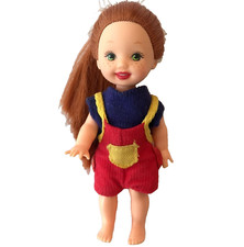 VINTAGE 1994 MATTEL KELLY DOLL BARBIE BABY SISTER RED HAIR GREEN EYES CLOTHES 4