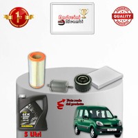 Set Service 4 Filter Und ÖL Renault Kangoo 1.6 66KW 90CV Von 1999->