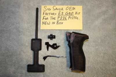 Sig Sauer P226 E-2 Grip Kit, Factory NEW in Box w De-Cocker, Strut, Seat & Tool