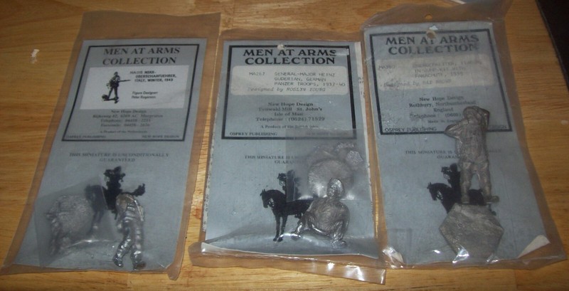 54MM 1/32 NEW HOPE DESIGN MEN AT ARMS METAL 3 WW2 GERMAN SOLDIERS