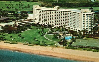 Maui Surf Kaanapali Beach Golf Course Tennis Club Maui Hawaii Vintage Postcard