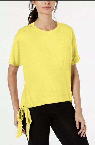 Ideology Tie-Hem Top Size Large