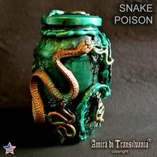 vintage bottle apothecary witchcraft magic potion witch altar decor poison snake