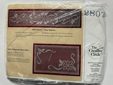 Creative Circle Lace Net Darning Kit Festive Table Runner 2807 Margery Young