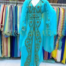 Elegant Dubai Kaftan Royal Abaya Beach Farasha Moroccan  Caftan Arabic Dress