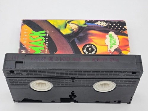 The Mask VHS 1995 Jim Carrey Movie Film Vintage Tape - Picture 7 of 10