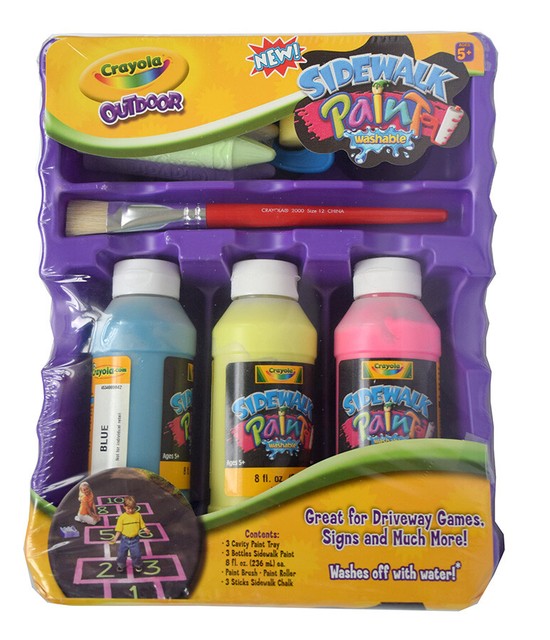 Crayola Washable Outdoor Sidewalk Paint Tray Model 24913879 for sale