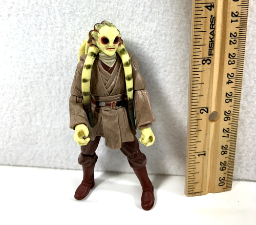 Star Wars Set Fisto Jedi Master Actionfigur 3,75" ROTS Hasbro 2004 Spielzeug - Bild 6 von 8