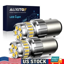AUXITO 1156 7506 LED Reverse Backup Light Bulbs White 6500K Canbus Error Free 2x