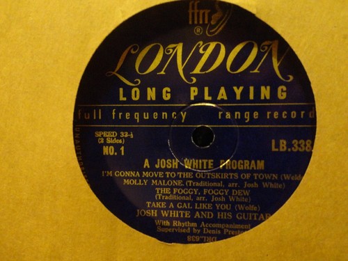 10 Zoll JOSH WEISS / BALLADEN aka A JOSH WEISS PROGRAMM LONDON LB 338 - Bild 2 von 3
