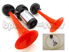 12 Volt Air Horn Dual 12V Kit Super Loud Trumpet Air Horn Car Truck Boat RV 