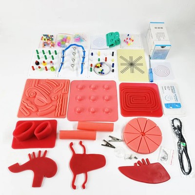 Complete Set of Laparoscopy Trainer Module Laparoscopic Simulator Training Box