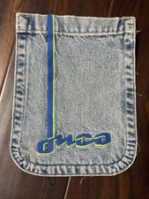 JNCO Blue Jean Vintage Y2K 90s 'The Low Down' Baggy Skater Mens Pocket Cutout