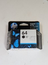 Original HP 64 Black Ink Cartridges, Expired. Read