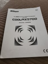 Nikon CoolPix 5700 Digital Camera User Guide Instruction Manual Original