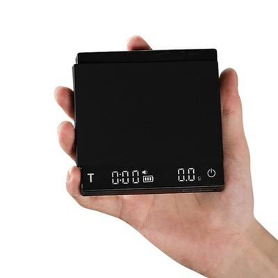 MHW-3BOMBER Mini Kaffeewaage mit Timer, 0,1g Precision Mini, schwarz 