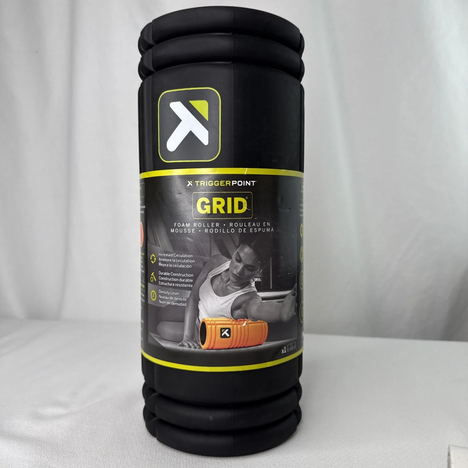 Trigger Point Grid Black Foam Roller, New