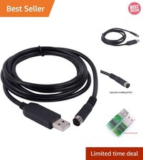 Versatile USB to 8 Din Serial Cable - 6ft Length for Yaesu CT-62 Programming