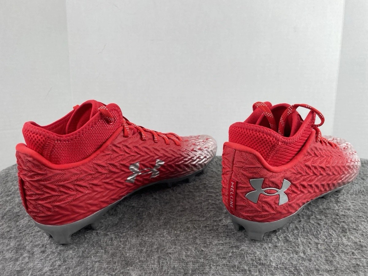 Under Armour Spotlight 4 MC Football Cleats 3027977-600 Red  display picture 2