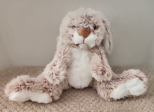 MELISSA  DOUG Brown/White Burrow Bunny 10" Soft Stuffed Animal Plush Toy 7674