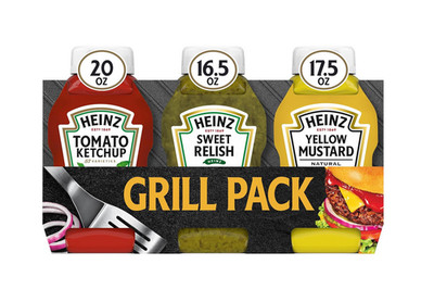 Heinz Tomato Ketchup, Sweet Relish & Yellow Mustard Grill Pack, 3 ct Pack