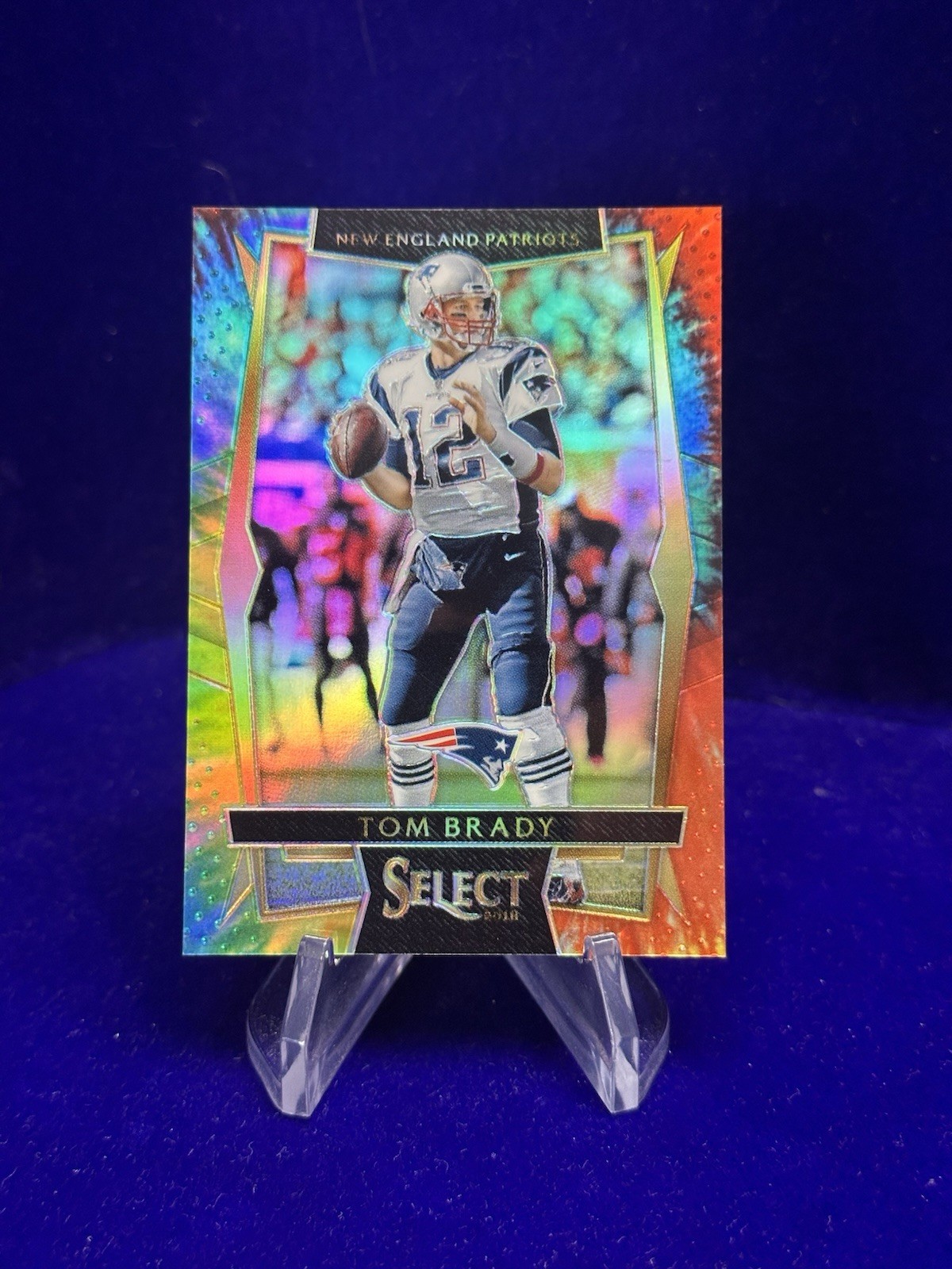 2016  Select TOM BRADY Concourse Tie-Dye Prizm /25 SP #13 - New England Patriots