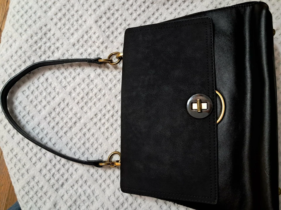 Bolso de mano de cuero de diseñador David Jones estilo vintage Foto 3 de 4