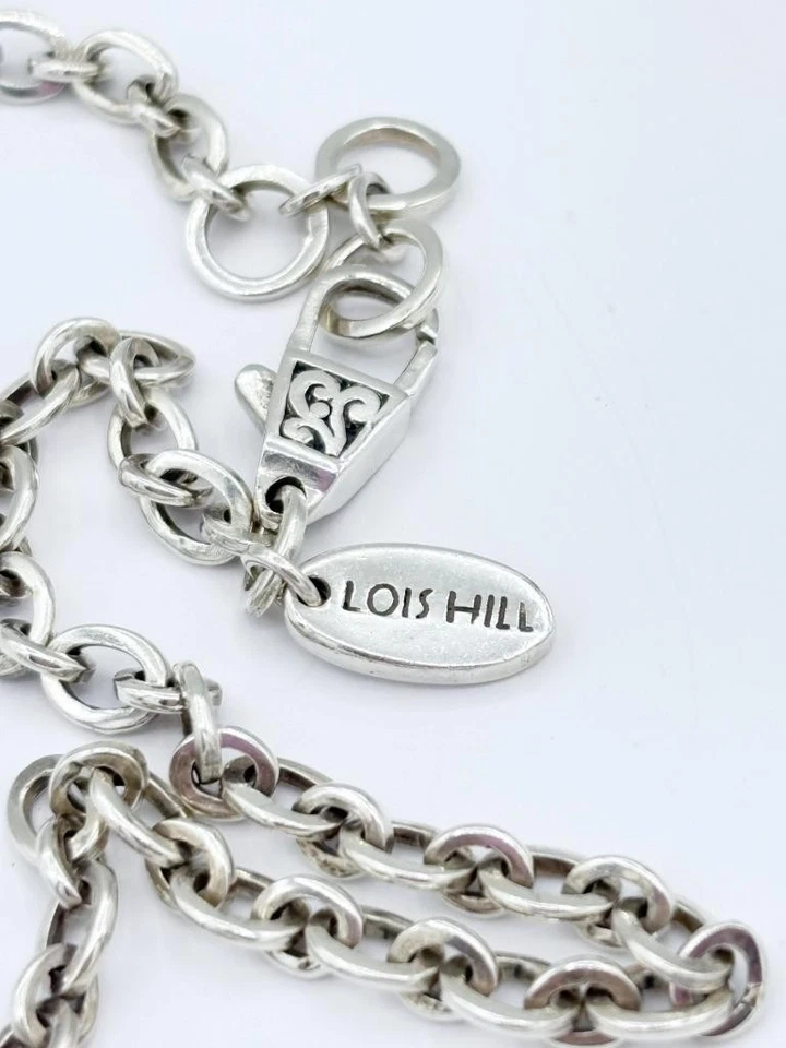 Colar/pingente de pergaminho esterlina assinado Lois Hill - Imagem 4 de 4