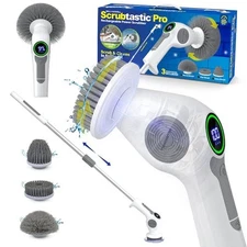 Scrubtastic Pro 43 in. Rechargeable Electric Power Scrubber Cleaner Scrub Brush