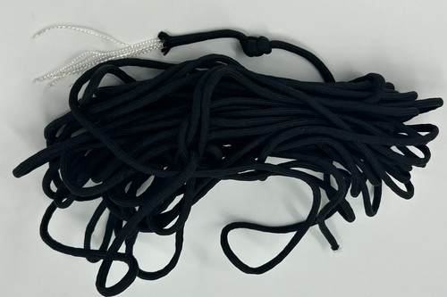 Black Braided Utility Craft Cord Rope Paracord Style Multi-Purpose 14 Yards