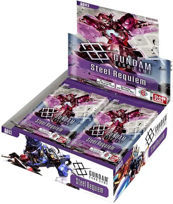 Gundam Card Game Steel Requiem GD03 English Booster Box (24 Packs