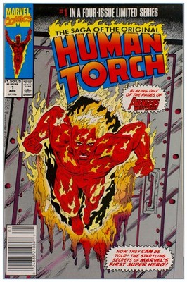 Saga of Original Human Torch #1 1990 Marvel Comics VF/NM Comic Book Newsstand
