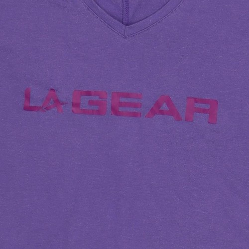 LA Gear Women's Purple V-Neck T-Shirt Size 14 - Picture 8 of 12