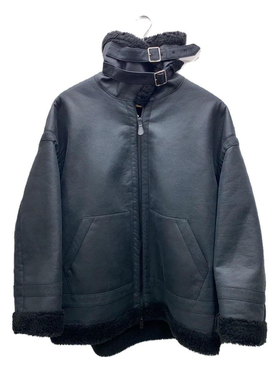 THE RERACS altra giacca 36 poliestere nero tinta unita 23fw rect 357l uasp j usata