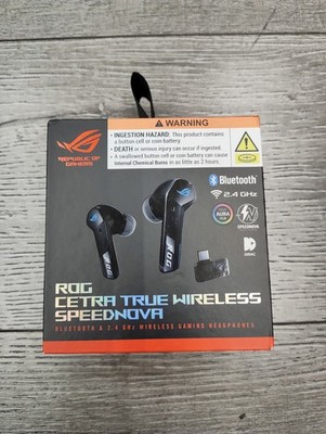 ASUS - ROG Cetra True Wireless SpeedNova In-Ear Gaming Earbuds - Black
