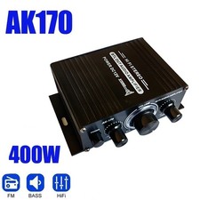 Mini Digital Car Audio Amplifier 200Wx2 Blue Light Stereo Home Party Music UK