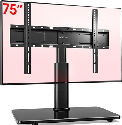 AOKCOS TV Standfuß TV Ständer Höhe 900mm 32-55 65 75 Zoll Fernseher 600x400mm
