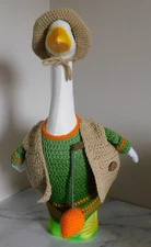 Goose Sweater, Porch Goose Outfit, Outdoor Decor, Goose Outfits, Goose Clothes F