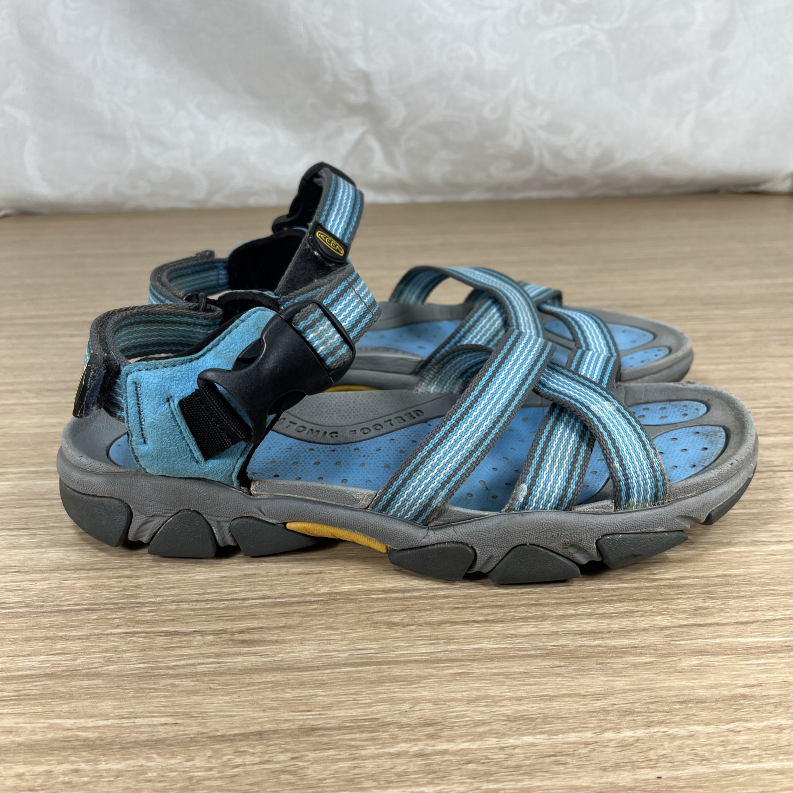 Sandali Keen blu punta aperta cinturino anatomici piedi scarpe acqua outdoor 9 donna