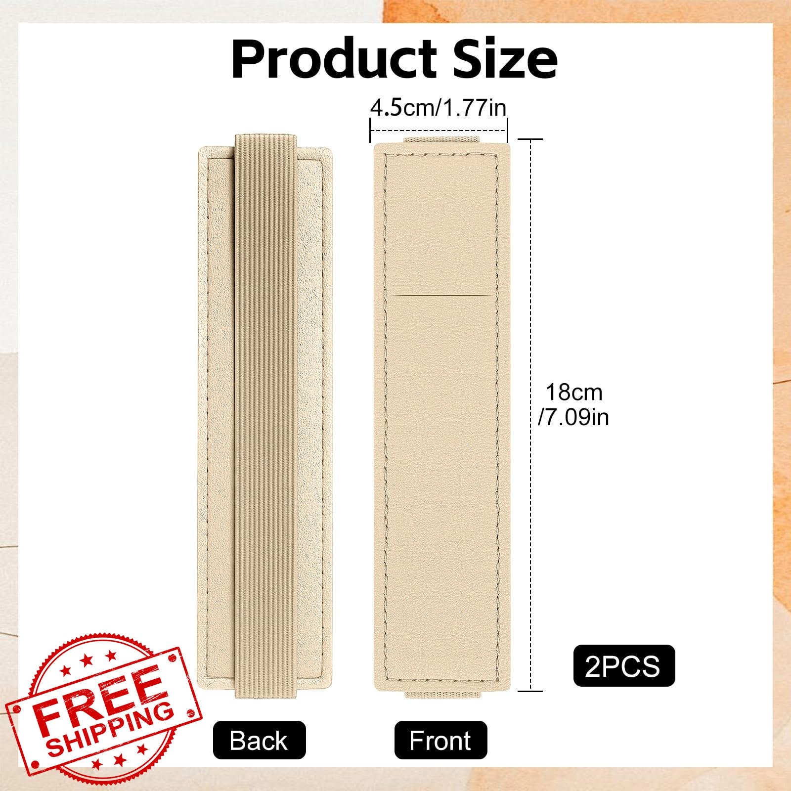 Tokusatsu Pen Holder 2pk Notebook PU Leather Pencil Pouch Off-White thumbnail 2