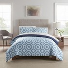Simply Clean Skyler Soft 7 Piece Geometric Bed in A Bag Complete Bedding