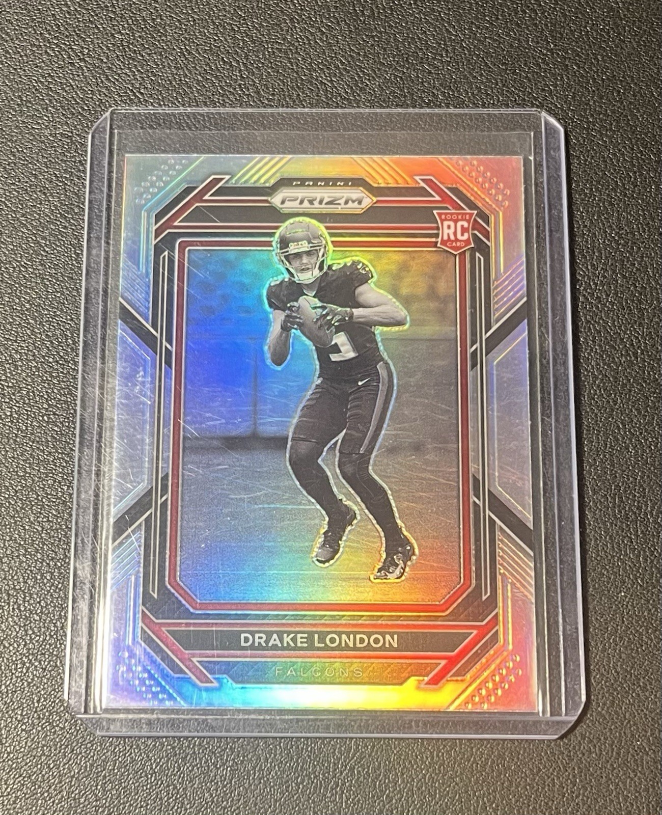 Drake London 2022 Prizm Silver Negative Prizm Variation RC Atlanta Falcons #308