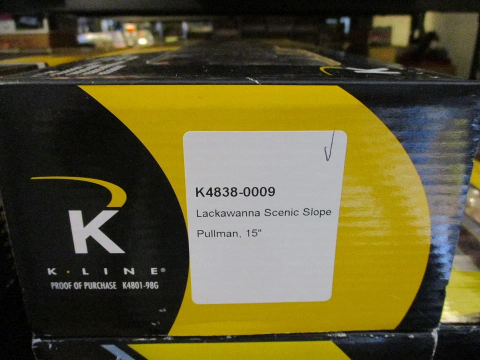 K-Line K4638-0009 calibre O 15" lackawanna coche pendiente escénica ~ nuevo ob Foto 2 de 3