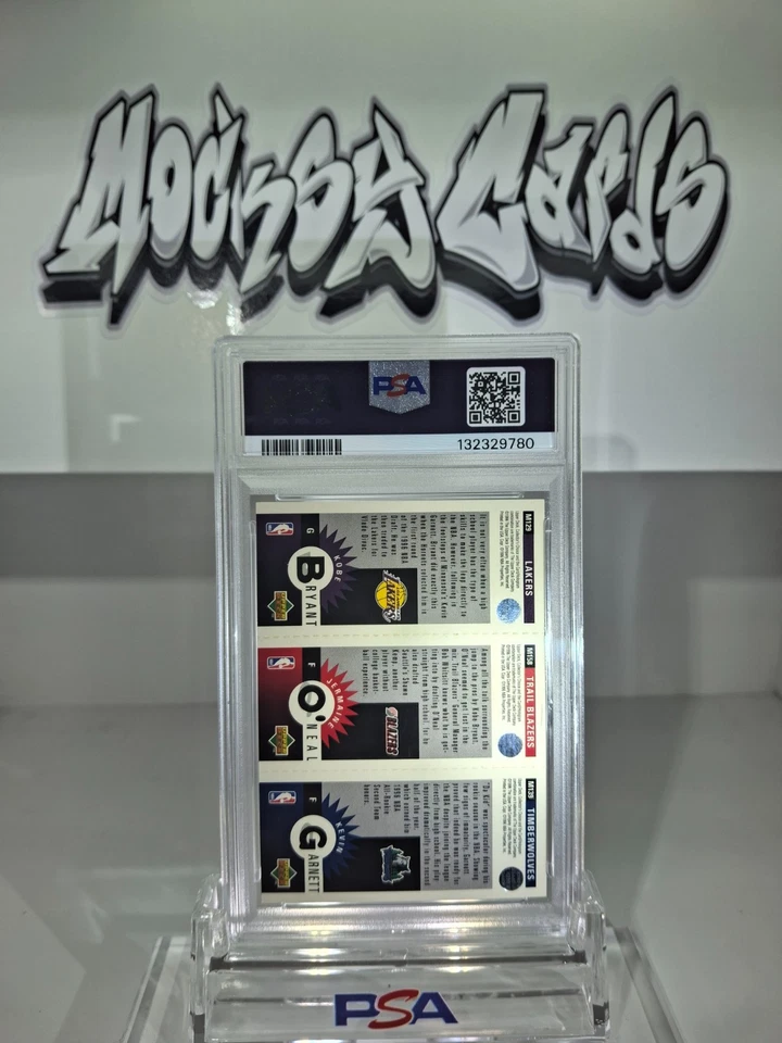 1996 COLL.CHOICE K.BRYANT/K.GARNETT/J.O'NEAL-MINI II ROOKIE MINT 9 - Image 2 of 2