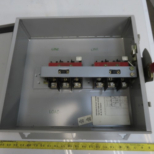 Challenger RHD661NF 30A 600V 240VDC 6-polig Sicherungsfrei Trennschalter - Bild 4 von 8