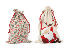 2 x Geschenksack Geschenktüten Weihnachtstüte Weihnachtssack Nikolausbeutel