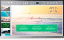 HP EliteDisplay E233 23" (58,4cm) gebraucht /mit Ersatzfuß dunkel mit Glasboden